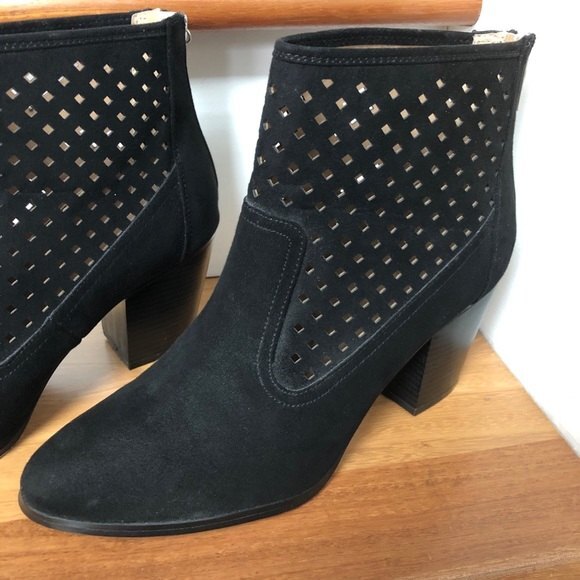 Kaari Blue Karin Ankle Boot Womens Size 9.5 Black Diamond Cut Out NEW - Picture 3 of 10
